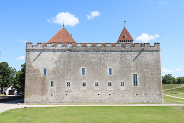 Kuressaare Castle on the island of Saaremaa in Estonia on a sunny day