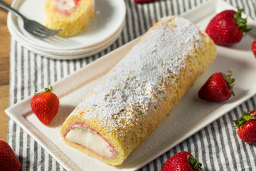 Homemade Frozen Artic Roll Cake