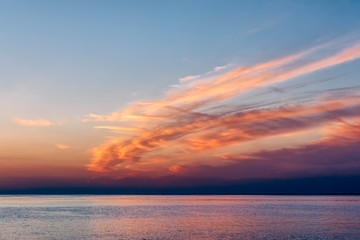 Obraz premium Sunrise over Mediterranean Sea