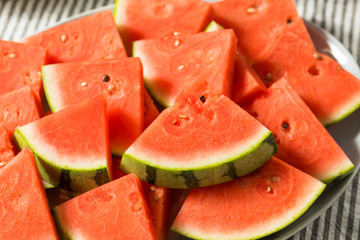 Raw Organic Green and Pink Watermelon