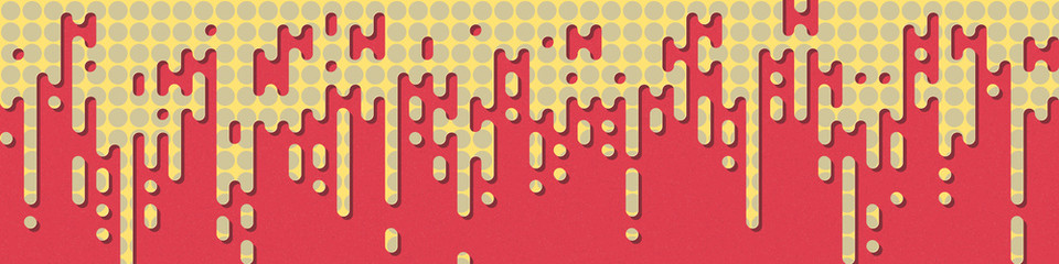 Abstract Rounded Color Lines halftone transition background illustration