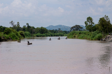 boat on the river