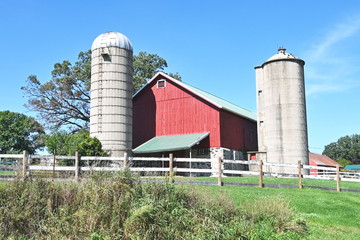 Barn and Silos