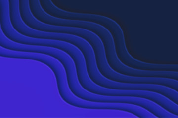 Abstract curved wave with blur effect for your design. Illustration with curves lines. Wavy paper cut background. Blur.