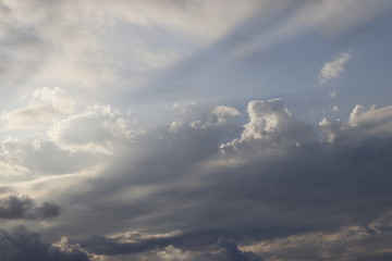 Blue sky with clouds