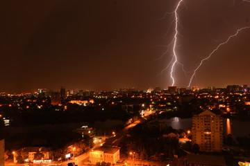 lightning, storm, night, sky, thunder, city, rain, light, thunderstorm, nature, weather, bolt, flash, cloud, strike, electricity, power, clouds, thunderbolt, lighting, landscape, bright, energy, elect