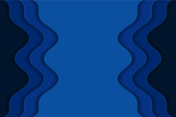 Abstract curved wave with blur effect for your design. Illustration with curves lines. Wavy paper cut background. Blur.