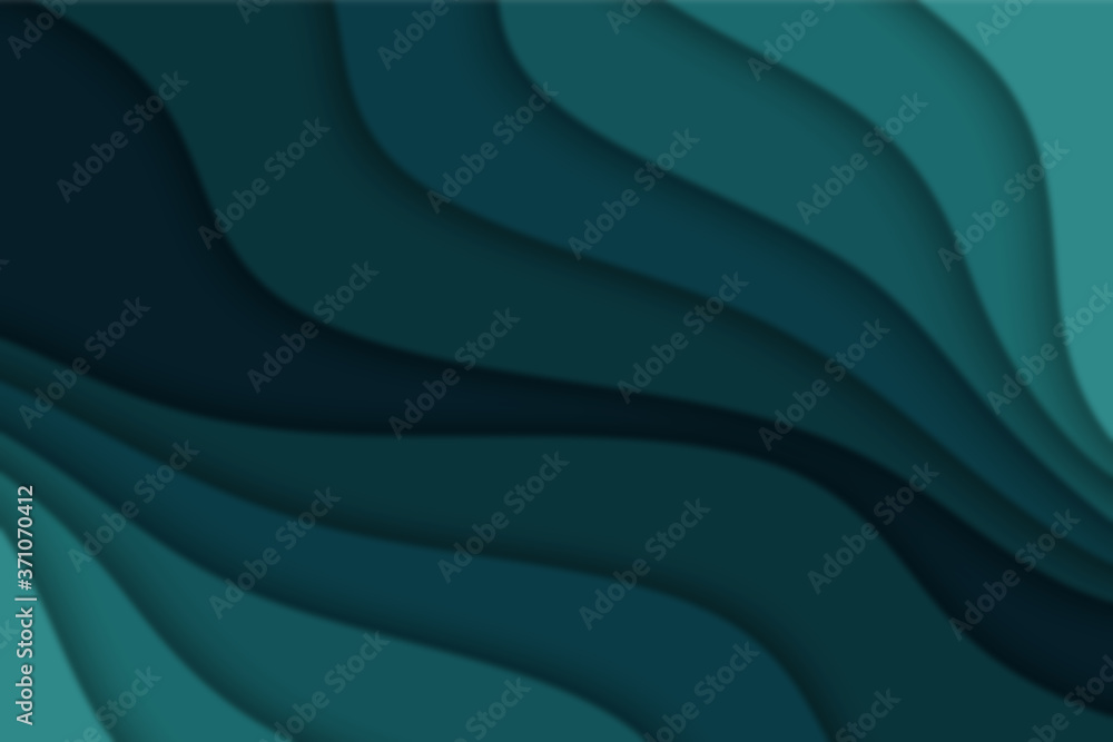 Poster abstract curved wave with blur effect for your design. illustration with curves lines. wavy paper cu