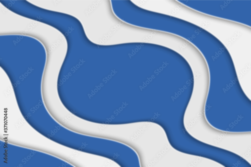 Poster abstract curved wave with blur effect for your design. illustration with curves lines. wavy paper cu
