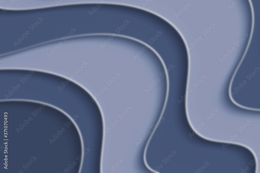 Poster abstract curved wave with blur effect for your design. illustration with curves lines. wavy paper cu
