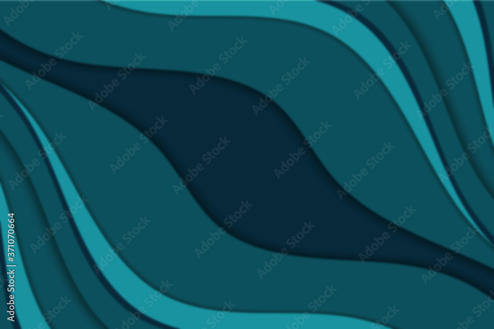 Poster abstract curved wave with blur effect for your design. illustration with curves lines. wavy paper cu