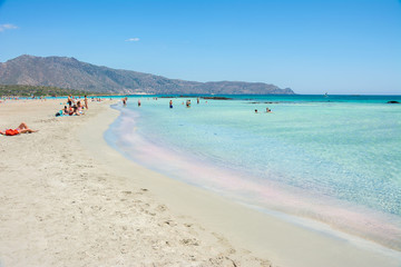 Urlauber am Elafonisi Strand