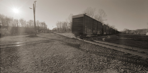 Fototapeta na wymiar Rail Cross, Corinth MS