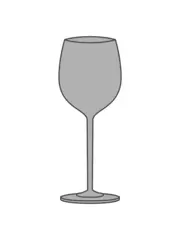 Foto op Plexiglas Leeres Wein Glas Design Logo betrunken betrinken  © Style-o-Mat-Design