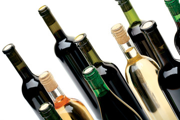 Bottles of wine.