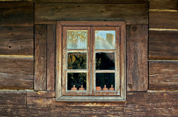 Old cottage window.