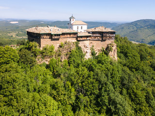 Obraz premium Aerial view of Medieval Glozhene Monastery, Bulgaria