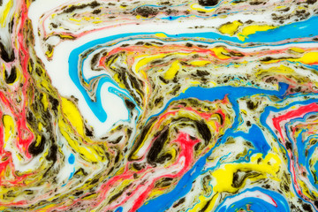 Ebru style background with different patterns in high quality