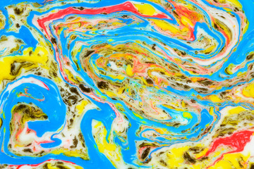 Ebru style background with different patterns in high quality