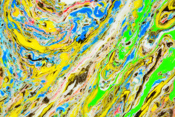 Ebru style background with different patterns in high quality