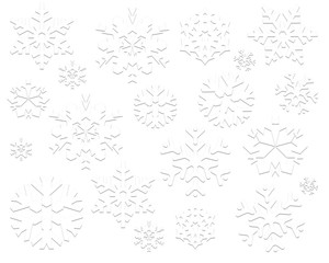 seamless pattern with snowflakes - 371076615