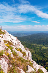 Fototapeta premium Beautiful aerial view from Mountain Klek, Ogulin, Croatia.
