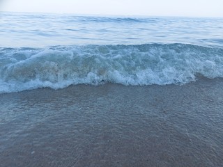 waves on the beach