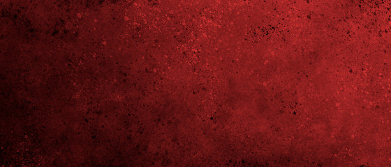 grunge abstract red background with blackout, small spots and scratches. Chic background for greeting cards, banners, brochures, postcards.