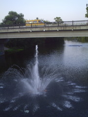 fountains in the park