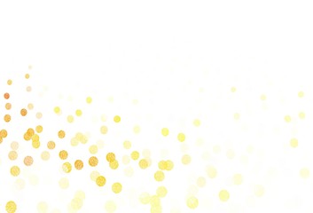 Light Orange vector pattern with spheres.