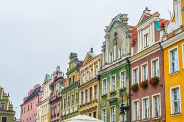 Old buildings of the Poznan Old Square, Poland