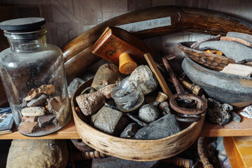 medieval texture mug in black and white image