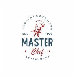 Fototapeta na wymiar Classic Vintage retro Chefs for Restaurant Cafe Bar Logo design