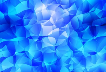 Light BLUE vector polygon abstract background.