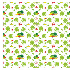 Seamless Pattern with Fruits as Object