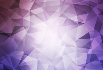 Fototapeta na wymiar Light Purple vector abstract polygonal pattern.