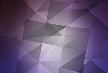 Light Purple vector polygonal template.