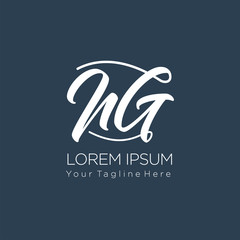 Initial letter logo MG, GM, logo template
