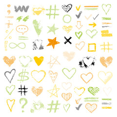 design chalk vector textures hand drawn textures