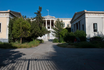 Fototapeta na wymiar Athens, Greece, May 2020: The city of Athens deserted during the coronavirus quarantine 