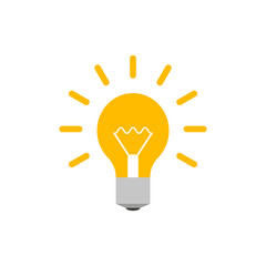 Light bulb isolated on white background