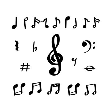 Illustration of music notes
