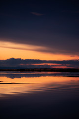 Fototapeta na wymiar sunset on the beach 