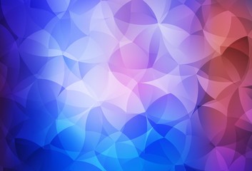 Obraz premium Light Blue, Red vector triangle mosaic background.