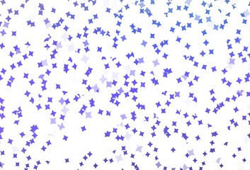 Light Purple vector layout with bright stars.