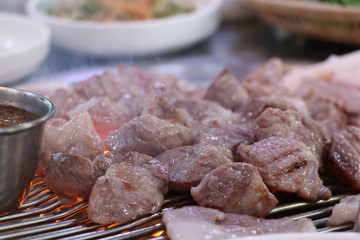 Pork of Jeju Island Black pig in Korea