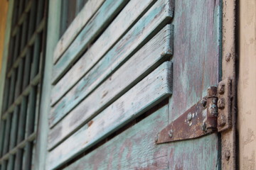 old wooden door