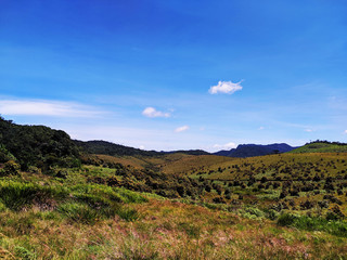 landscape with mountain and sky