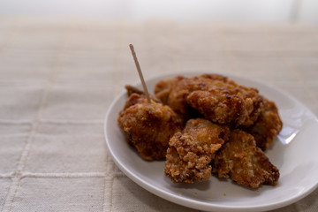 自宅で作った唐揚げ