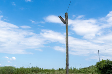 木製の電柱